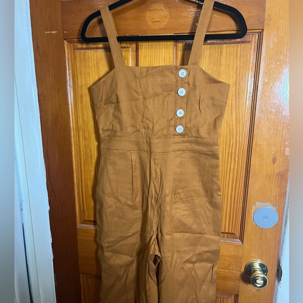 Utility Jumpsuit with Wide Straps